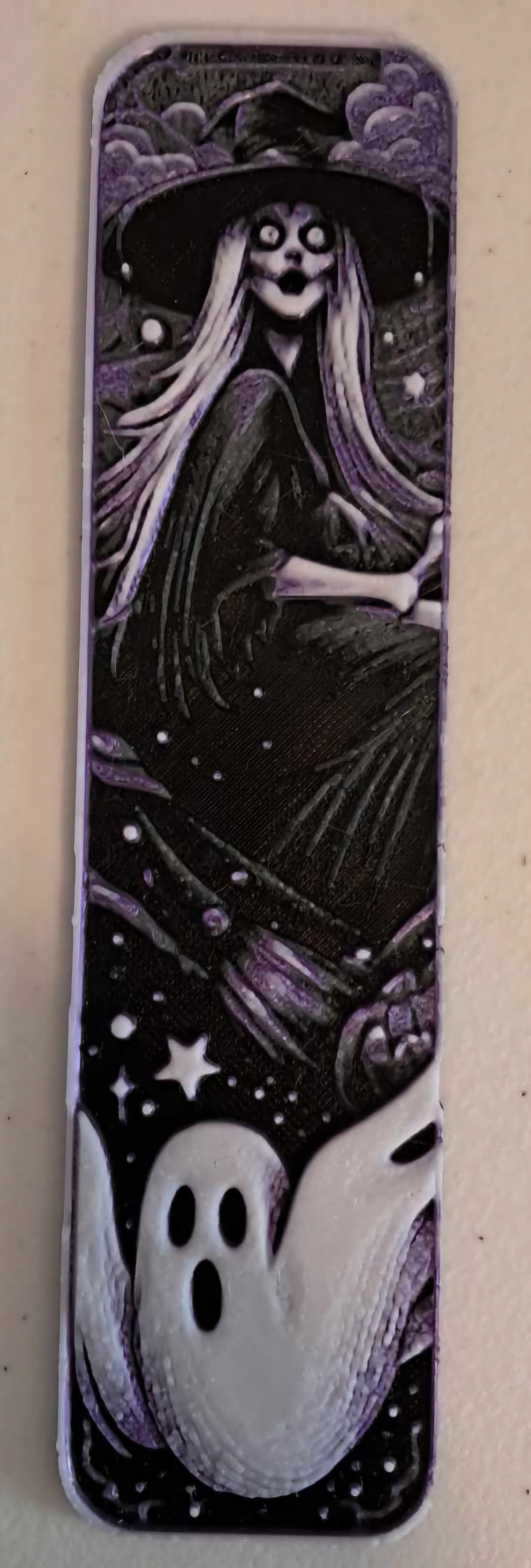 3D Printed Old Witch Bookmark