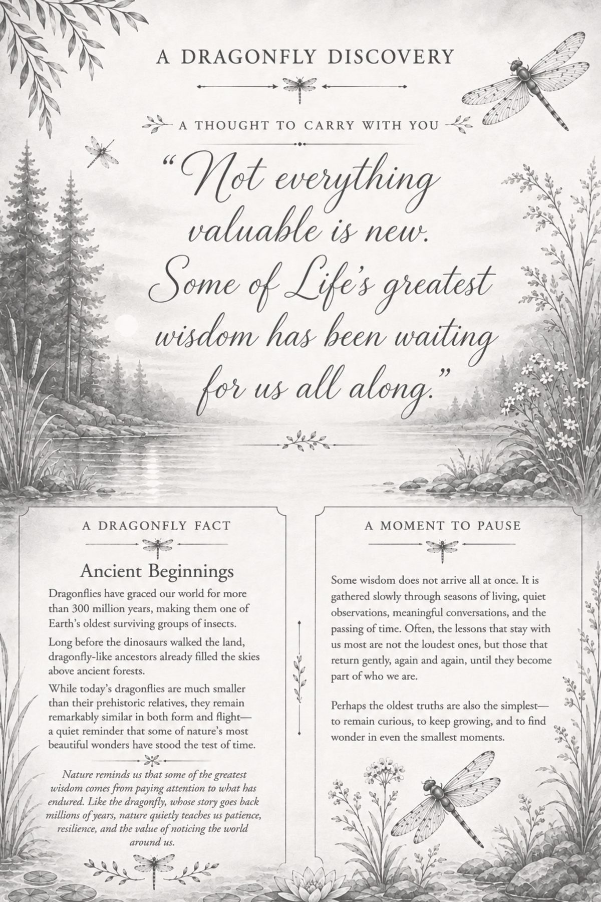 Notes From a Dragonfly: Finding Magic in Everyday Moments