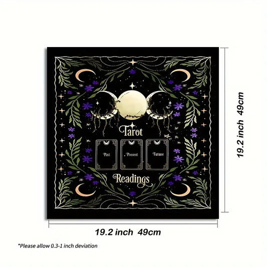 Polyester Tarot Reading Altar Cloth - 3 card reading