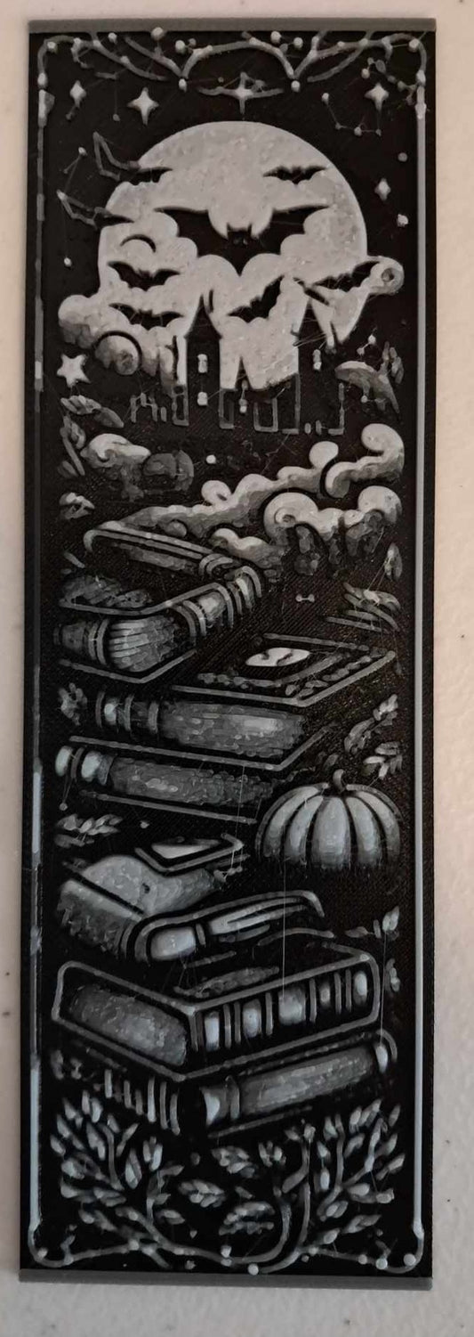 3D Printed Halloween scene bookmark