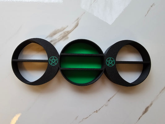 3D Printed Triple Moon Wall Shelf